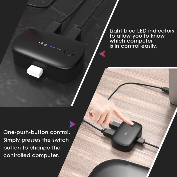 Flujo H58 2 in 1 USB 2.0 Sharing Switch