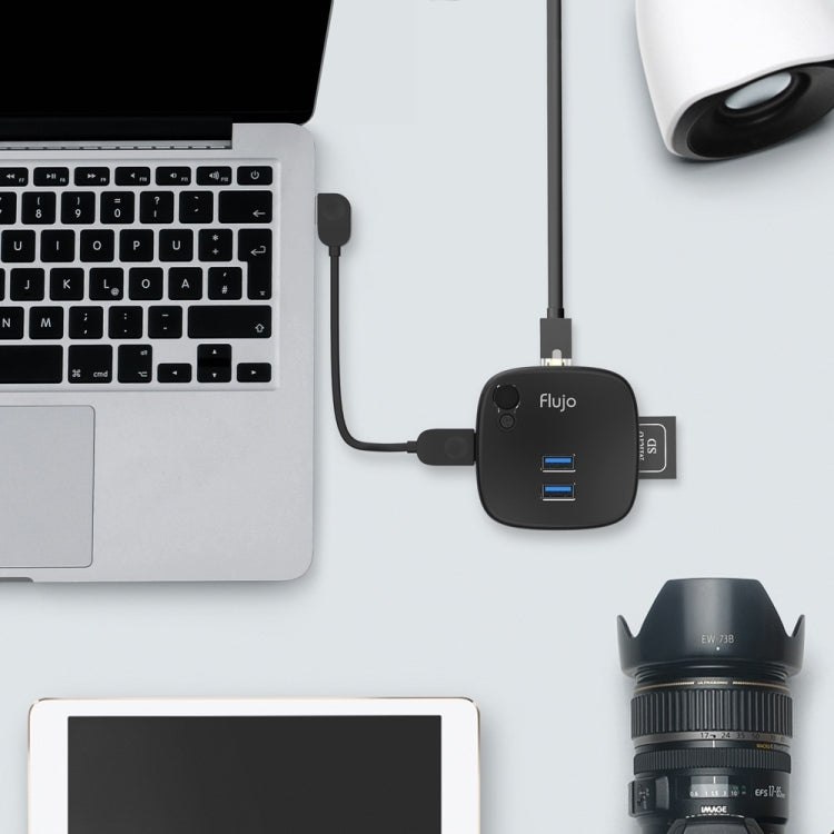 Flujo HR35 Multi-Function USB 3.0 HUB Docking Station with Pen Stand