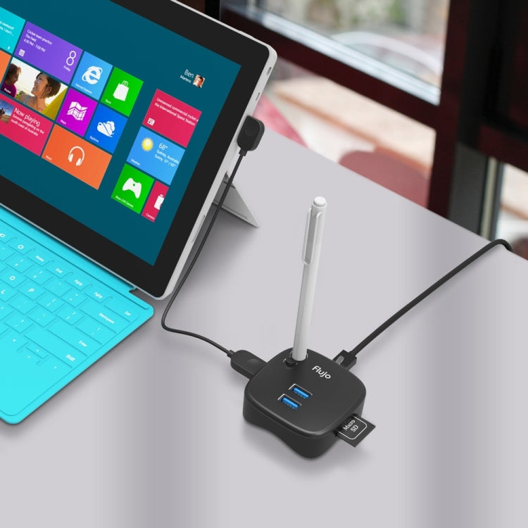 Flujo HR35 Multi-Function USB 3.0 HUB Docking Station with Pen Stand