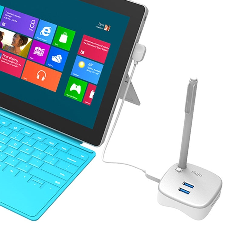 Flujo HR35 Multi-Function USB 3.0 HUB Docking Station with Pen Stand