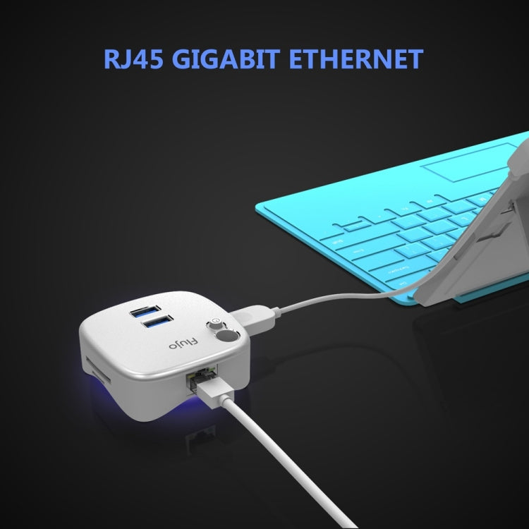 Flujo HR35 Multi-Function USB 3.0 HUB Docking Station with Pen Stand