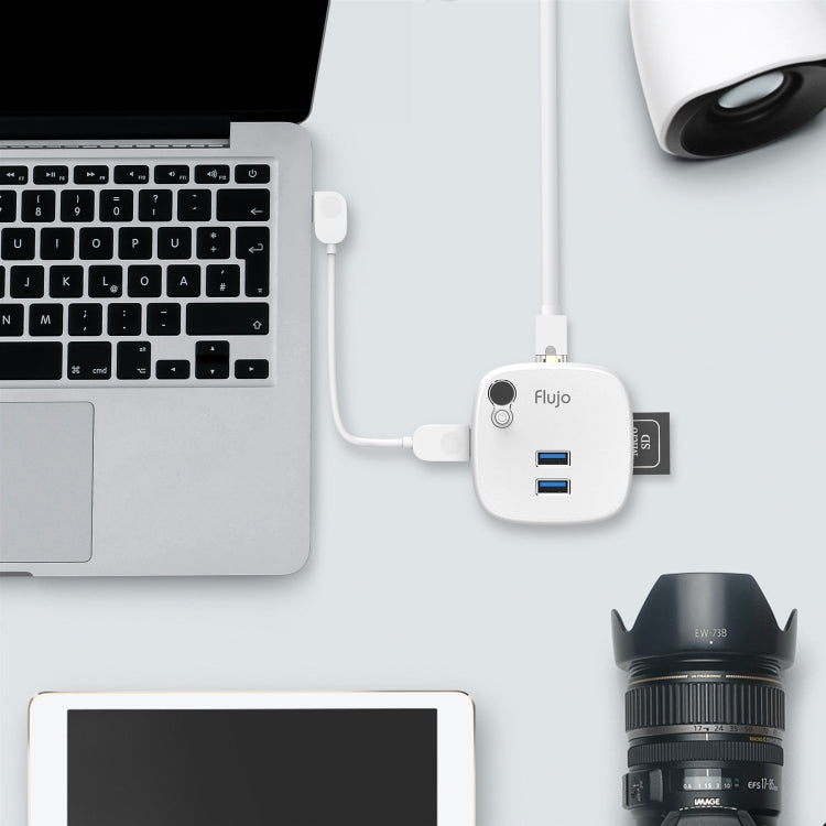 Flujo HR35 Multi-Function USB 3.0 HUB Docking Station with Pen Stand