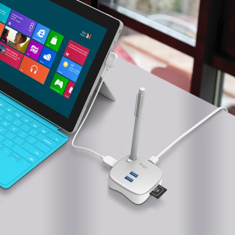 Flujo HR35 Multi-Function USB 3.0 HUB Docking Station with Pen Stand