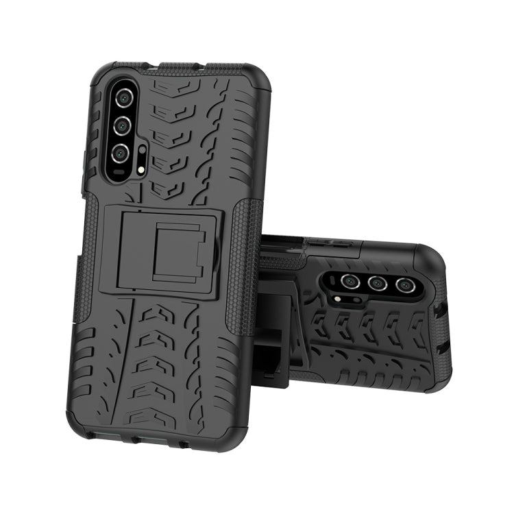 Tire Texture TPU+PC Shockproof Case for Huawei Honor 20 Pro, with Holder