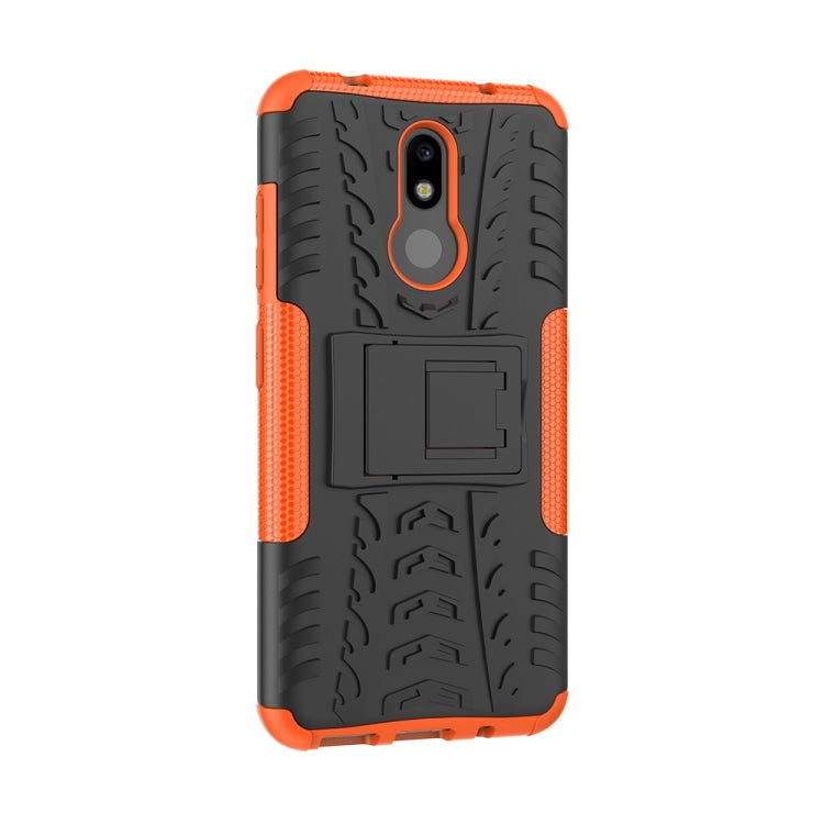 Tire Texture TPU+PC Shockproof Case for Nokia 4.2, with Holder