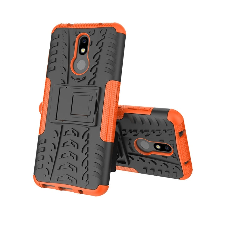 Tire Texture TPU+PC Shockproof Case for Nokia 4.2, with Holder