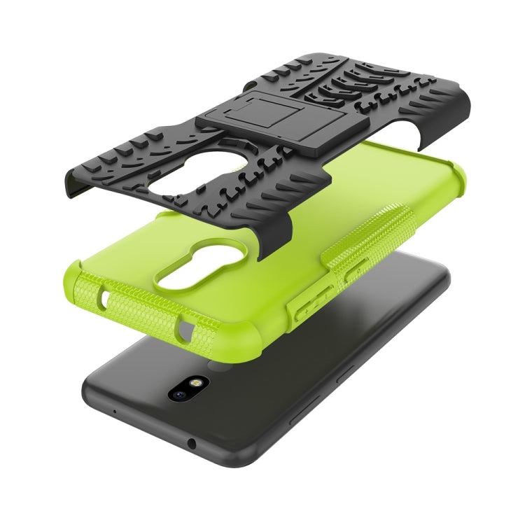 Tire Texture TPU+PC Shockproof Case for Nokia 4.2, with Holder