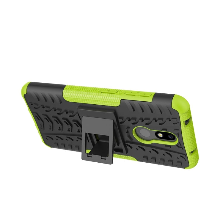 Tire Texture TPU+PC Shockproof Case for Nokia 4.2, with Holder