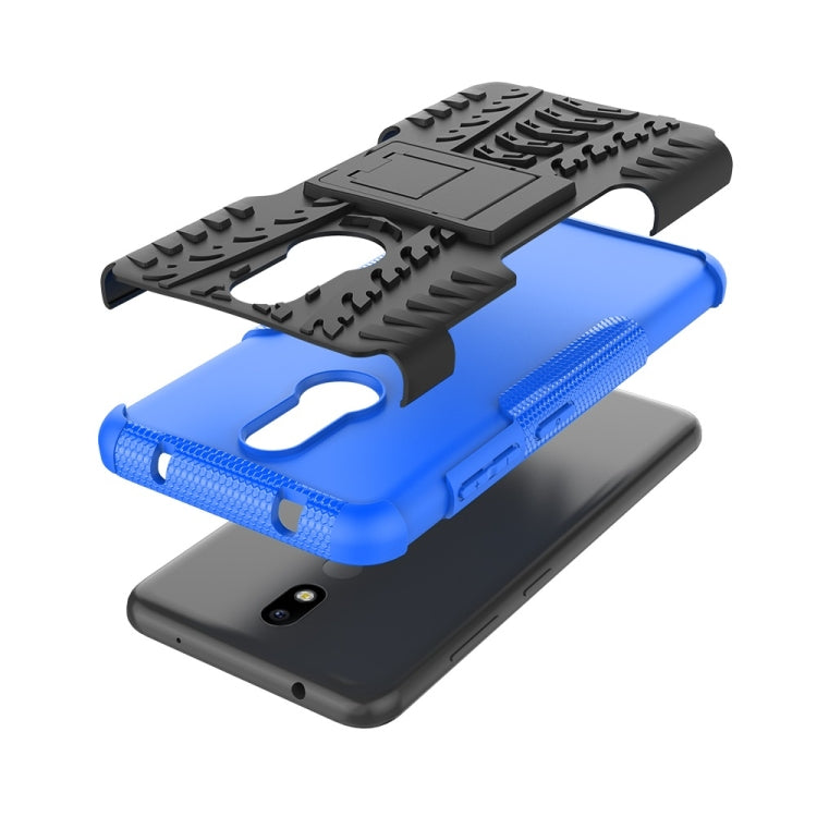 Tire Texture TPU+PC Shockproof Case for Nokia 4.2, with Holder