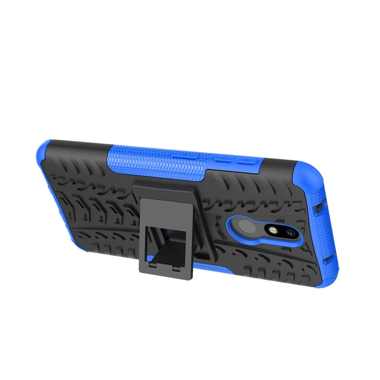 Tire Texture TPU+PC Shockproof Case for Nokia 4.2, with Holder