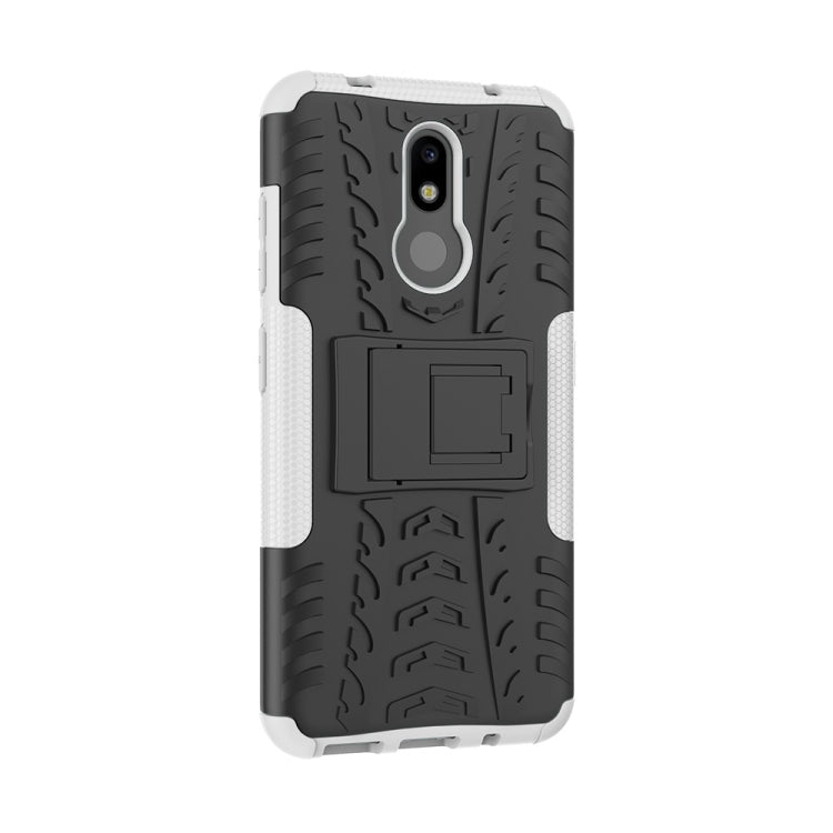 Tire Texture TPU+PC Shockproof Case for Nokia 4.2, with Holder