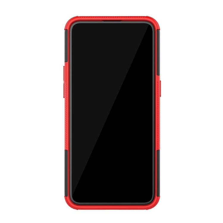 Tire Texture TPU+PC Shockproof Case for OPPO Realme C2 /A1k, with Holder