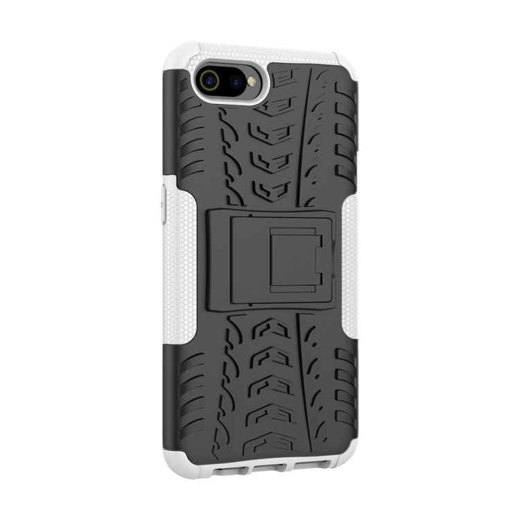 Tire Texture TPU+PC Shockproof Case for OPPO Realme C2 /A1k, with Holder