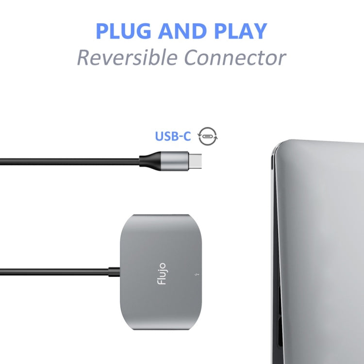 Flujo UC27 USB-C / Type-C to HDMI + USB 3.0 + USB 2.0 Multi-function HUB Adapter