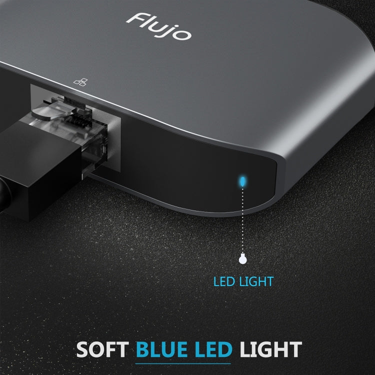 Flujo UC29 USB-C / Type-C to Gigabit Ethernet & USB 3.0 Super Speed HUB Adapter