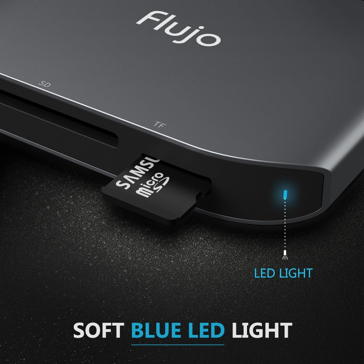 Flujo UC30 USB-C / Type-C to 2 Ports USB 2.0 HUB Adapter with Card Reader