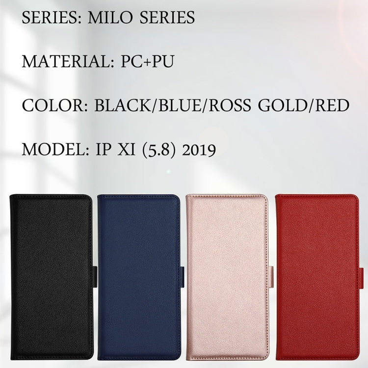 For iPhone 11 Pro DZGOGO MILO Series PC + PU Horizontal Flip Leather Case , with Holder & Card Slot & Wallet