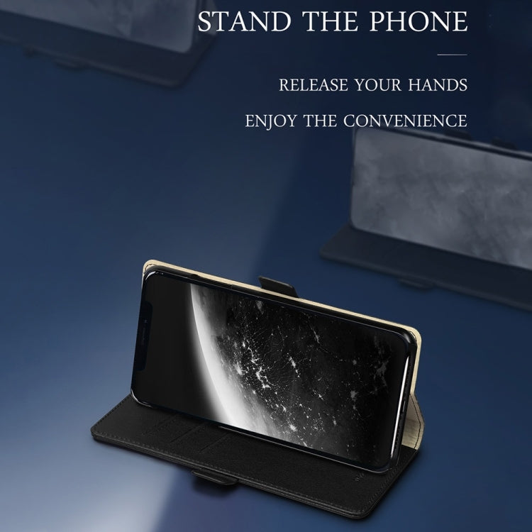 For iPhone 11 Pro DZGOGO MILO Series PC + PU Horizontal Flip Leather Case , with Holder & Card Slot & Wallet