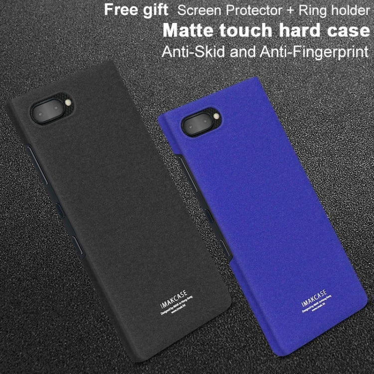 IMAK Matte Touch Cowboy PC Case for BlackBerry KEY 2, with Holder & Screen Sticker