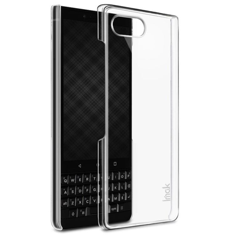 IMAK Wing II Wear-resisting Crystal Protective Case for BlackBerry KEY 2, with Screen Sticker (Transparent)