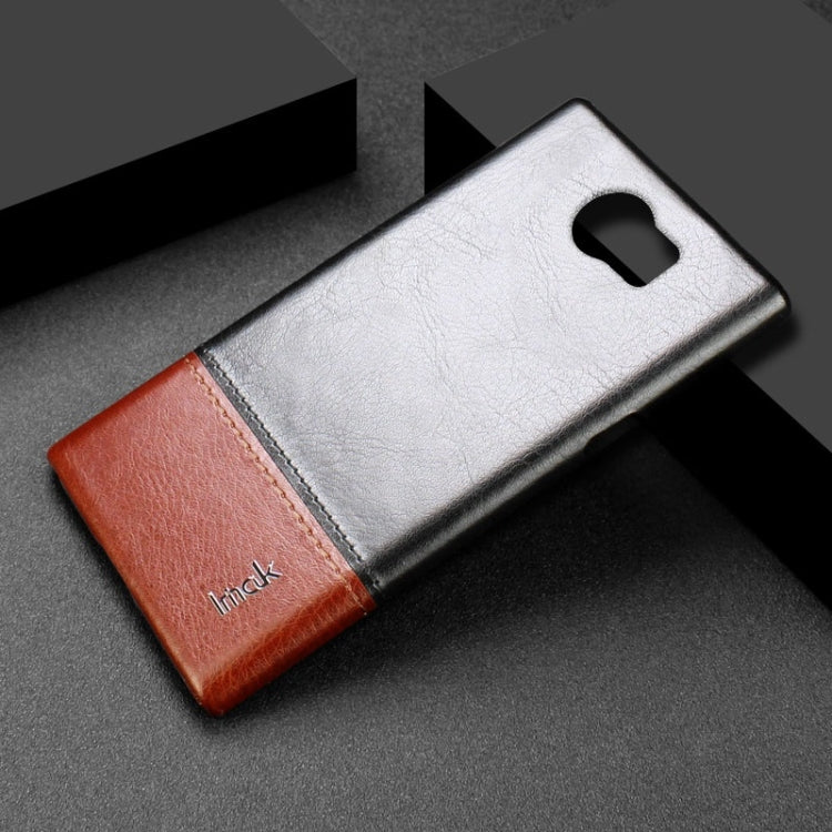IMAK Ruiyi Series Concise Slim PU + PC Protective Case for BlackBerry Priv / Venice (Black Brown)