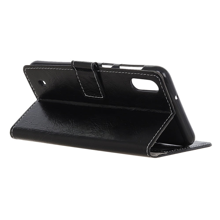 Retro Crazy Horse Texture Horizontal Flip PU Leather Case for ZTE Blade A7 2019, with Holder & Card Slots & Wallet & Photo Frame