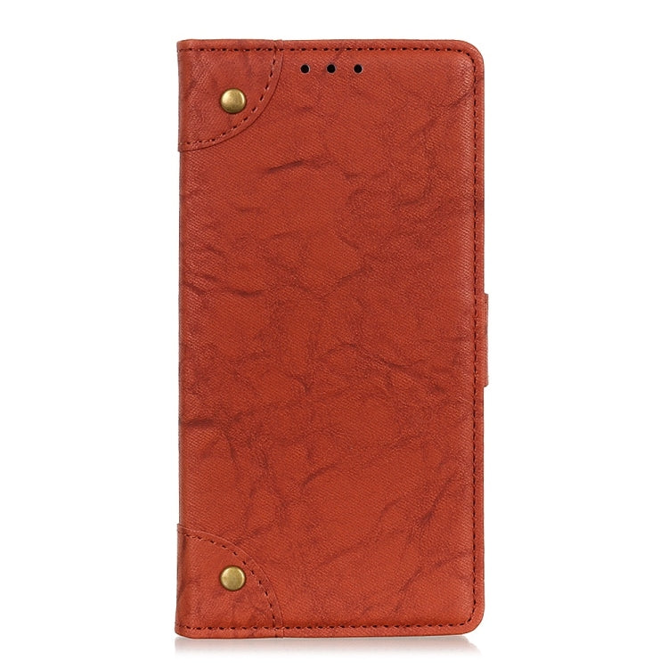 Copper Buckle Retro Crazy Horse Texture Horizontal Flip PU Leather Case for ZTE Blade A7 2019, with Holder & Card Slots & Wallet