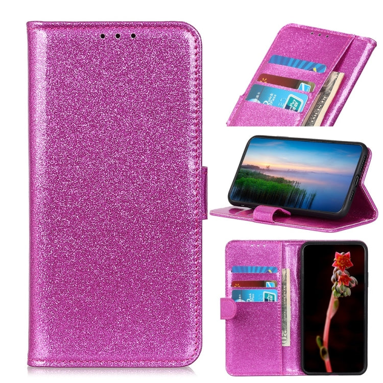 Glitter Powder Horizontal Flip PU Leather Case for Xiaomi CC9, with Holder & Card Slots & Wallet