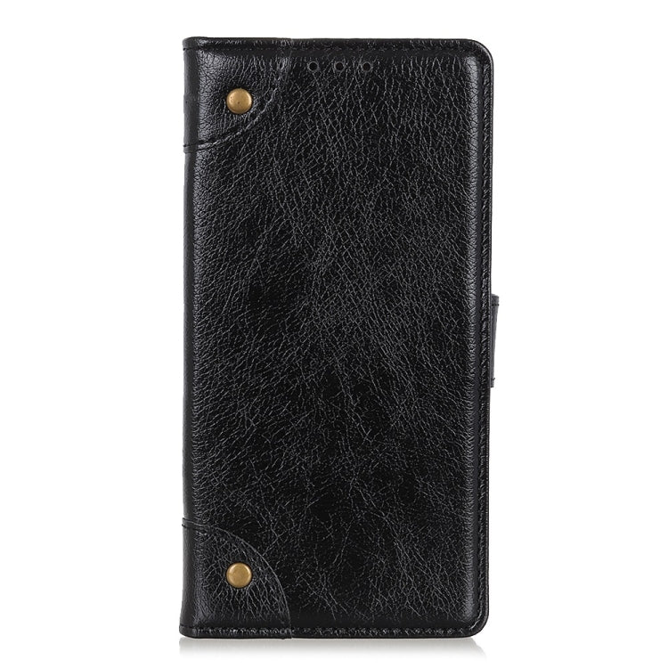 Copper Buckle Nappa Texture Horizontal Flip Leather Case for Wiko Y80, with Holder & Card Slots & Wallet