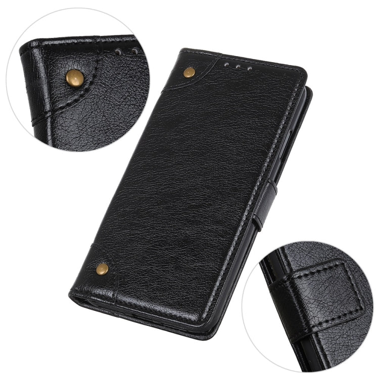 Copper Buckle Nappa Texture Horizontal Flip Leather Case for Wiko Y80, with Holder & Card Slots & Wallet