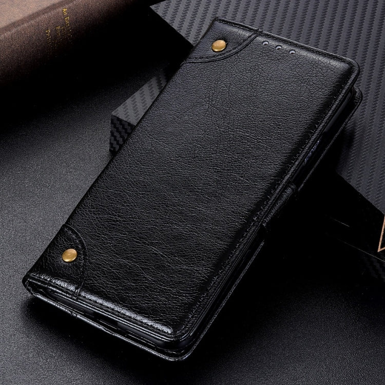 Copper Buckle Nappa Texture Horizontal Flip Leather Case for Wiko Y80, with Holder & Card Slots & Wallet