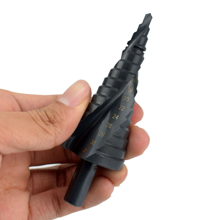 3 in 1 Multi-function 4-32mm HSS Cobalt Step Drills Nitrogen High Speed Steel Spiral for Metal Cone Drill Bit Set Triangle Shank Hole Cutter