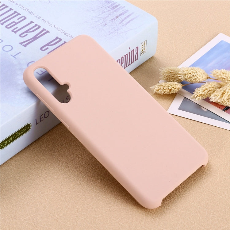 Solid Color Liquid Silicone Dropproof Protective Case for Huawei Nova 5 / Nova 5 Pro