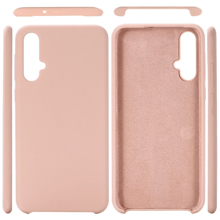 Solid Color Liquid Silicone Dropproof Protective Case for Huawei Nova 5 / Nova 5 Pro
