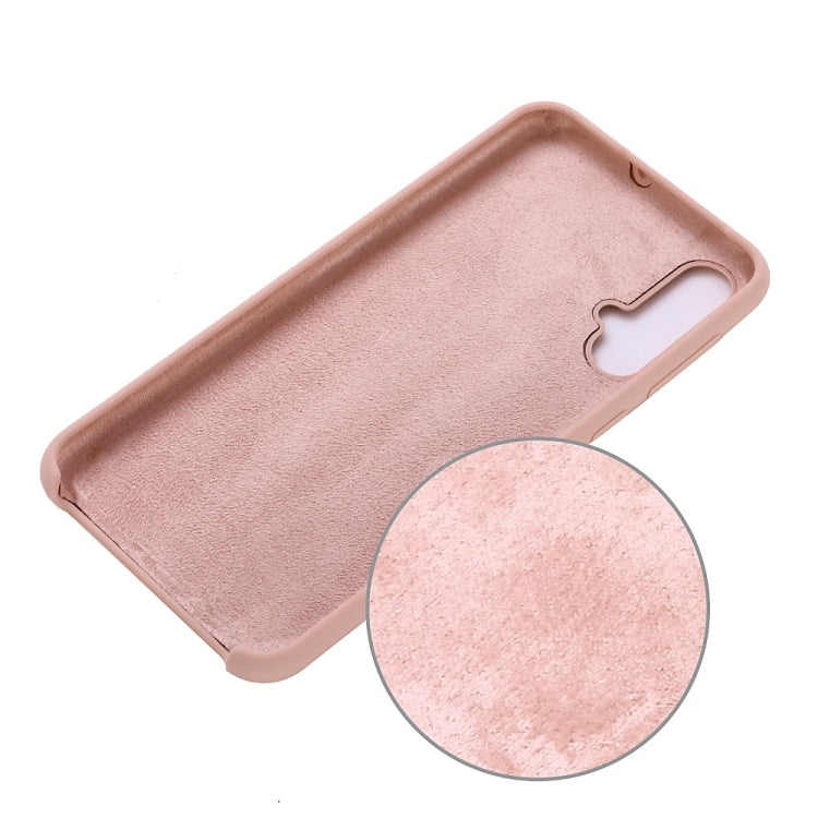 Solid Color Liquid Silicone Dropproof Protective Case for Huawei Nova 5 / Nova 5 Pro