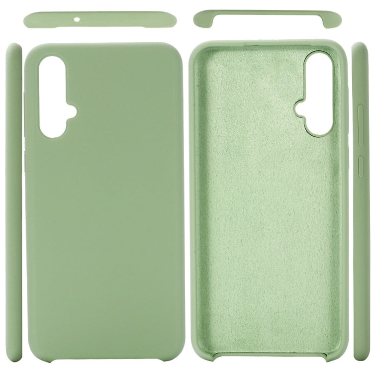 Solid Color Liquid Silicone Dropproof Protective Case for Huawei Nova 5 / Nova 5 Pro