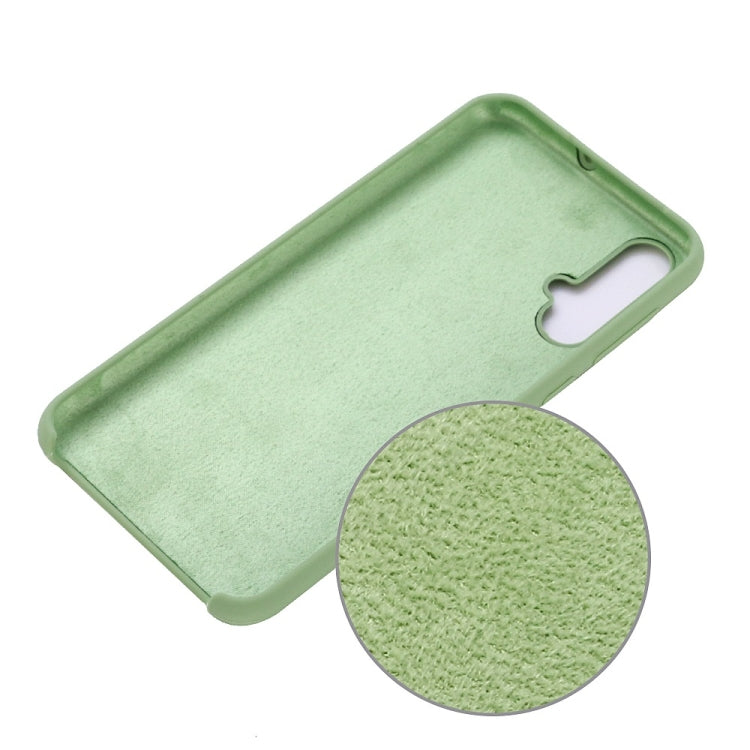 Solid Color Liquid Silicone Dropproof Protective Case for Huawei Nova 5 / Nova 5 Pro