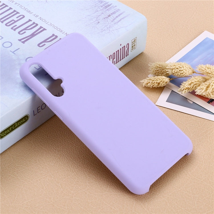 Solid Color Liquid Silicone Dropproof Protective Case for Huawei Nova 5 / Nova 5 Pro