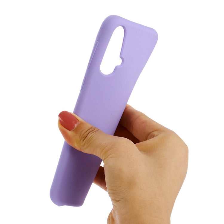 Solid Color Liquid Silicone Dropproof Protective Case for Huawei Nova 5 / Nova 5 Pro