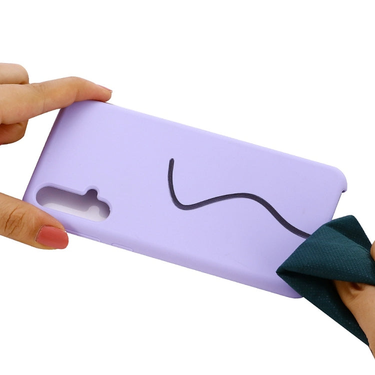 Solid Color Liquid Silicone Dropproof Protective Case for Huawei Nova 5 / Nova 5 Pro