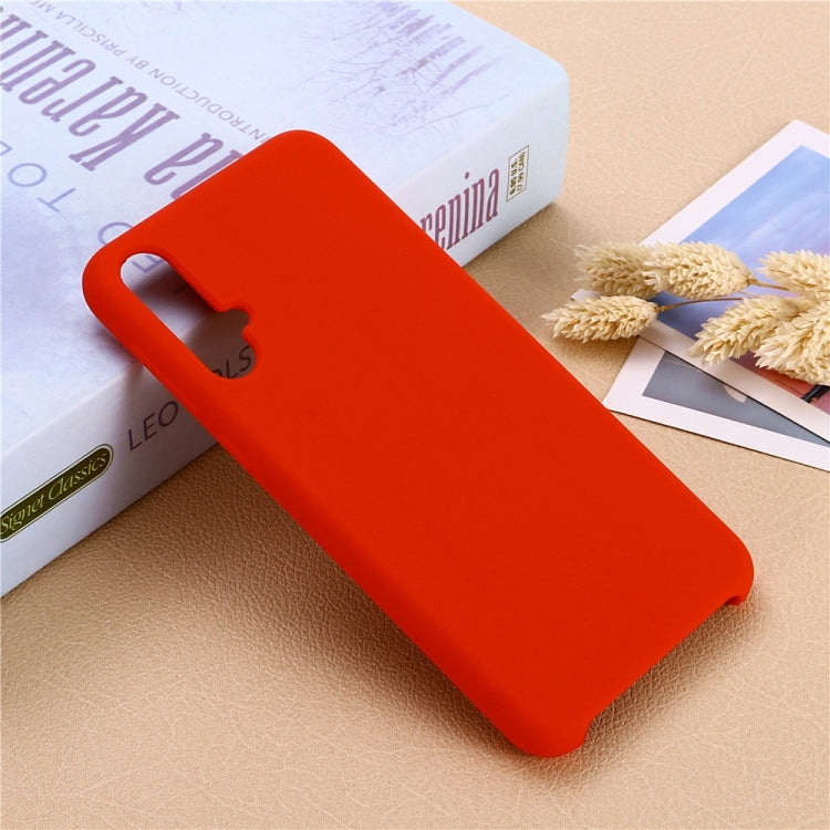 Solid Color Liquid Silicone Dropproof Protective Case for Huawei Nova 5 / Nova 5 Pro