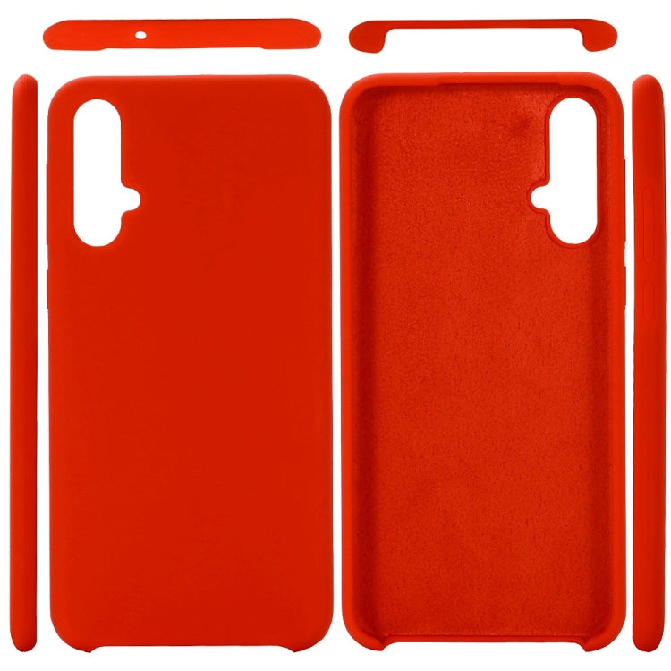 Solid Color Liquid Silicone Dropproof Protective Case for Huawei Nova 5 / Nova 5 Pro