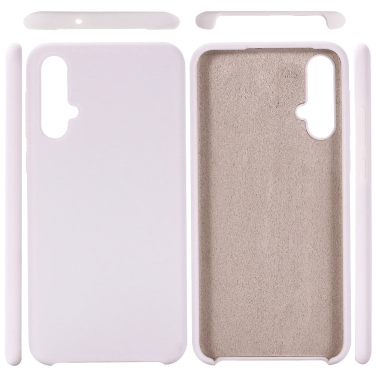 Solid Color Liquid Silicone Dropproof Protective Case for Huawei Nova 5 / Nova 5 Pro