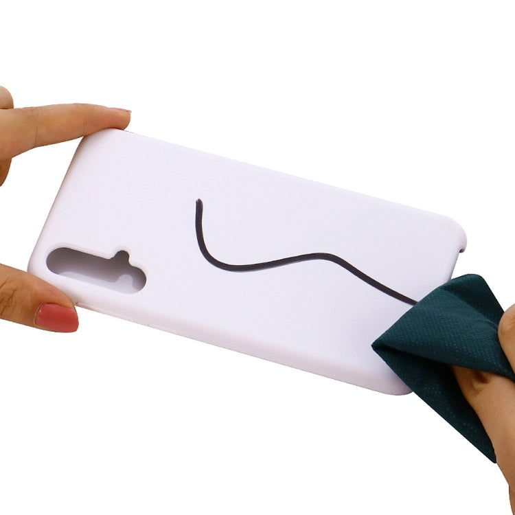 Solid Color Liquid Silicone Dropproof Protective Case for Huawei Nova 5 / Nova 5 Pro