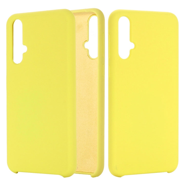 Solid Color Liquid Silicone Dropproof Protective Case for Huawei Nova 5 / Nova 5 Pro