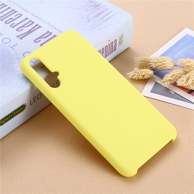 Solid Color Liquid Silicone Dropproof Protective Case for Huawei Nova 5 / Nova 5 Pro