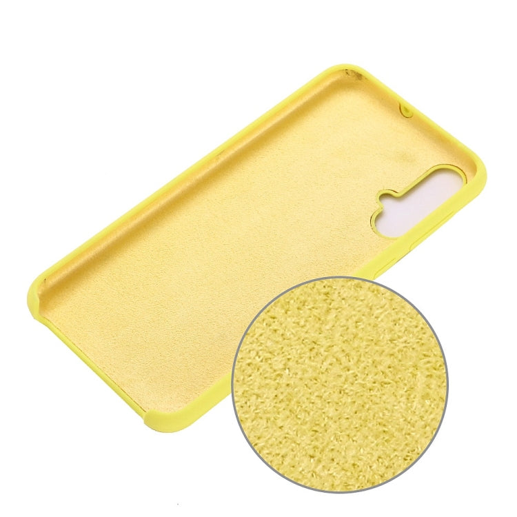 Solid Color Liquid Silicone Dropproof Protective Case for Huawei Nova 5 / Nova 5 Pro