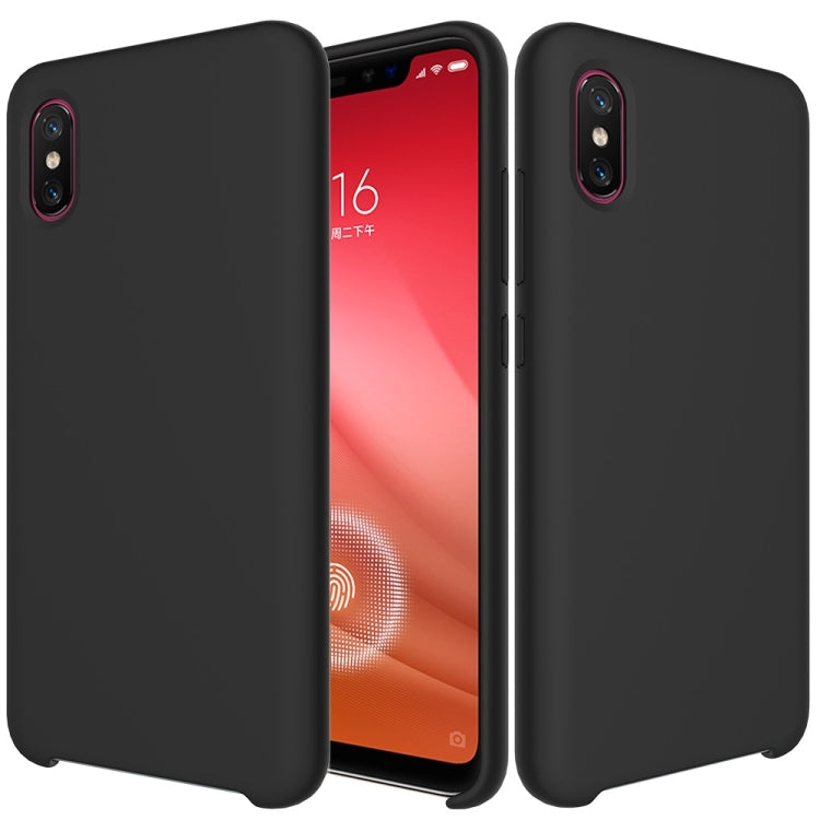 Solid Color Liquid Silicone Dropproof Protective Case for Xiaomi Mi 8 Pro