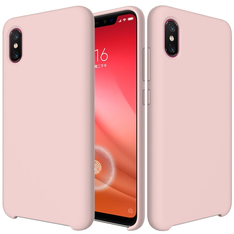 Solid Color Liquid Silicone Dropproof Protective Case for Xiaomi Mi 8 Pro
