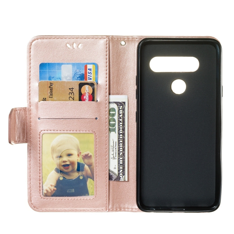 Pressed Printing Mermaid Anchor Pattern Horizontal Flip PU Leather Case for LG V40 ThinQ, with Holder & Card Slots & Wallet & Photo Frame